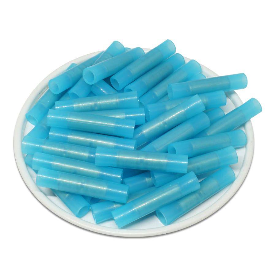 BNY2 - 16 a 14 AWG Con aislamiento de nailon Butt Splice Conectores, 100 piezas