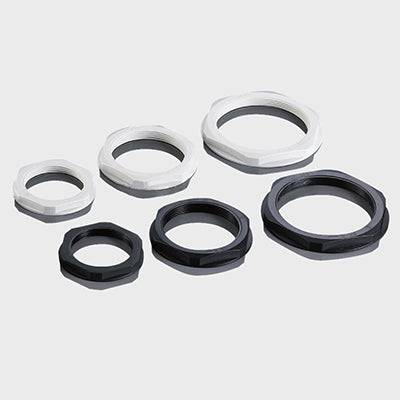 NPT38BG-LN - NPT Rosca De nailon Lock Nut para 3/8" Prensaestopas, Beige, UL Approved, 1 pieza