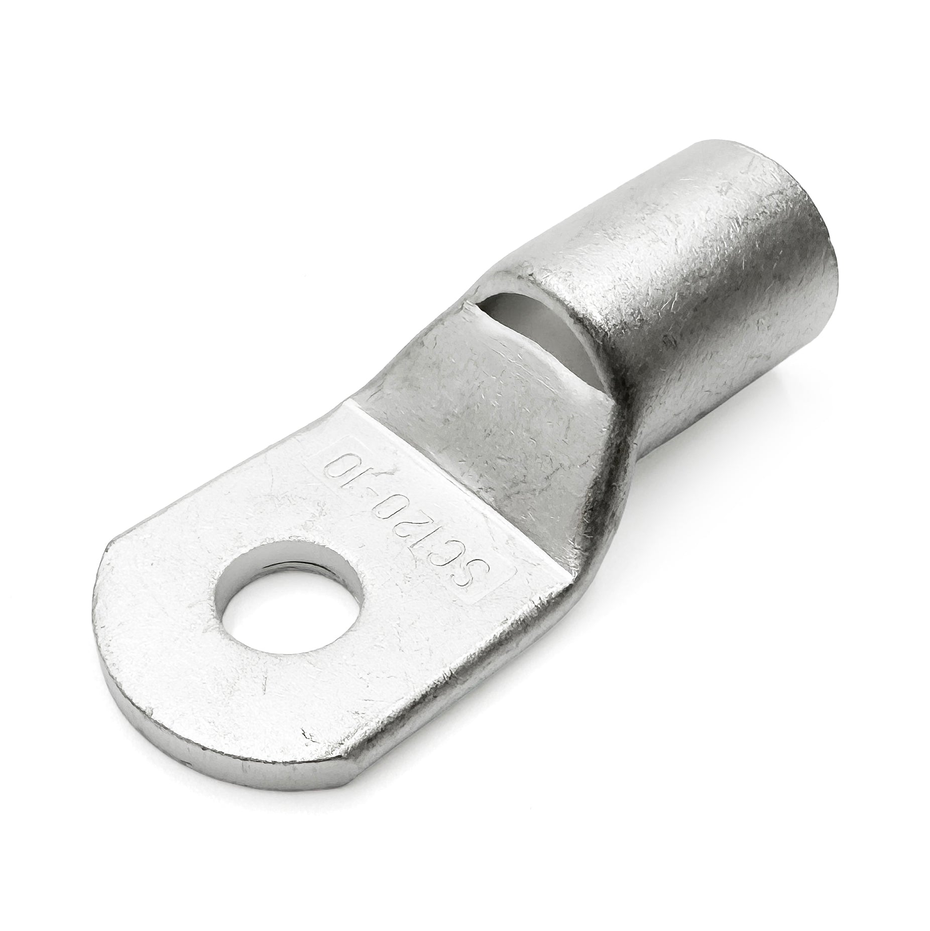 SCH12010 - 4/O AWG Non Insulated Tubular Ring Lugs, 3/8" Stud, 5 Pieces