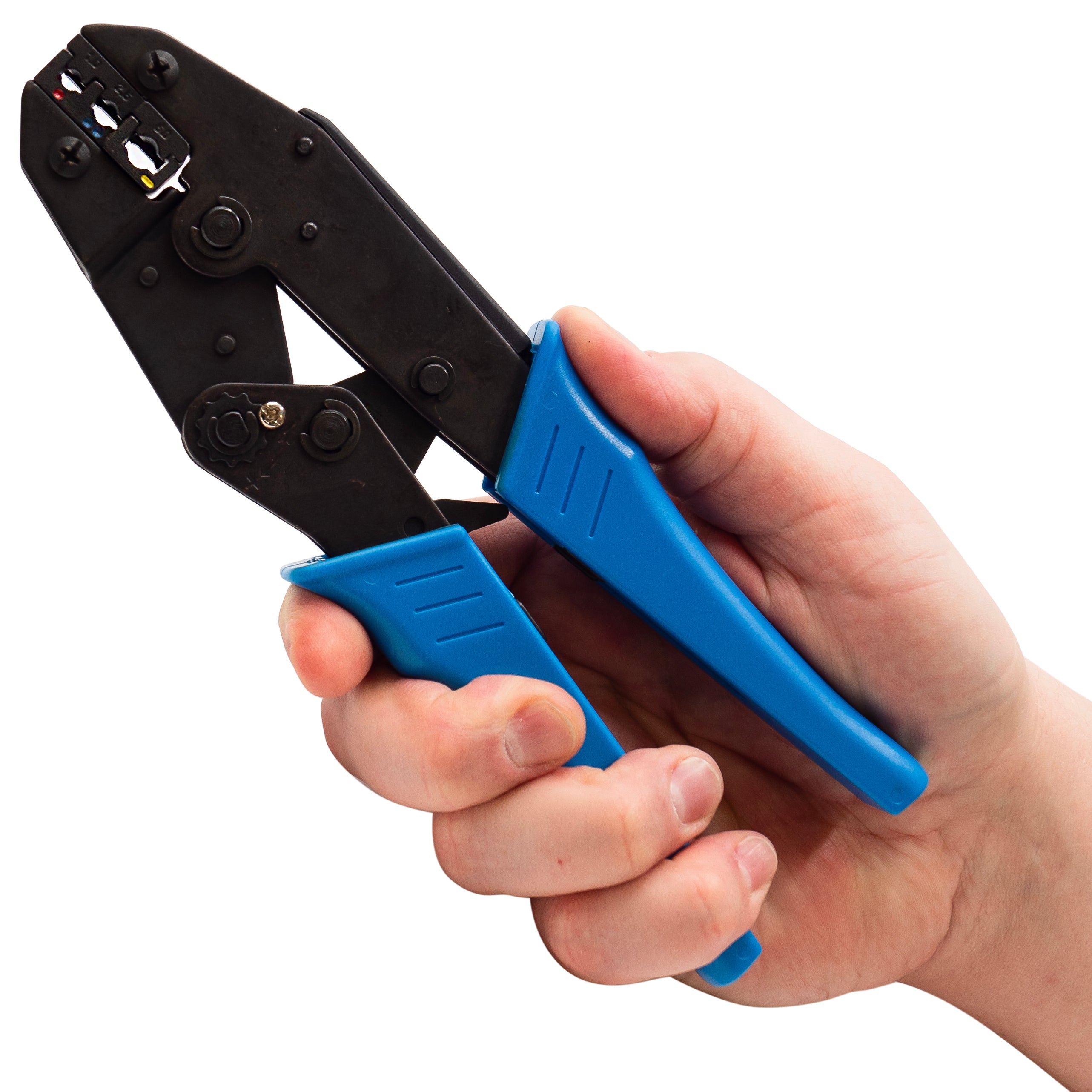 FDT10011 - 22 to 10 AWG Insulated Terminals Crimping Tool, Standard Size, Ratchet - 1 Piece