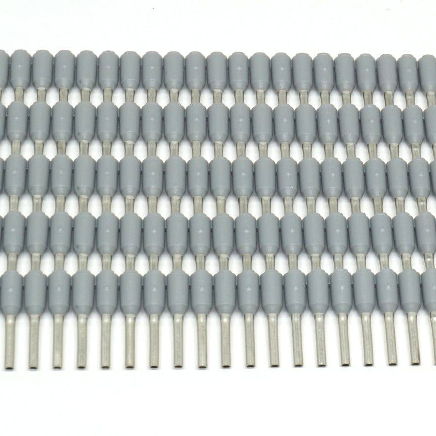SD07508 - 18 & 20 AWG Strips de Insulated Punteras, 8mm Pin, Gris, 500 piezas