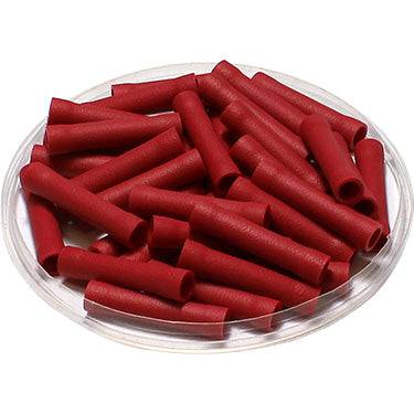 BVT1 - 22 a 16 AWG Vinyl PVC Insulated Butt Splice Conectores, Flared, 100 piezas