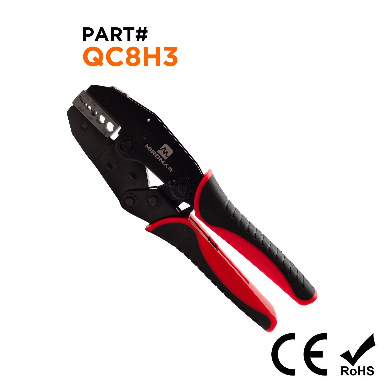 De cambio rápido Juego de herramienta y matriz para RG Type Coaxial Cable (.043/.068/.100/.137/.213/.255 RG58/59/62/174 Fiber Optics) - QC8H3