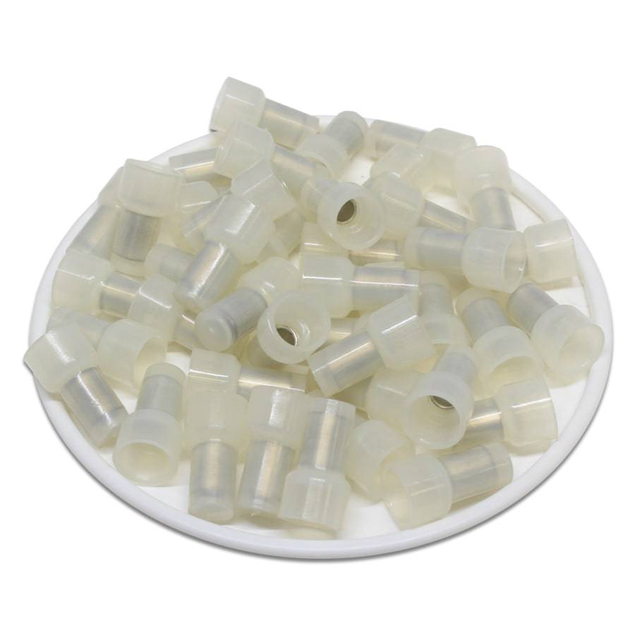 PB2 - 16 to 14 AWG Closed End Pigtail Connectors, Clear, UL Recognized, 100 Pieces