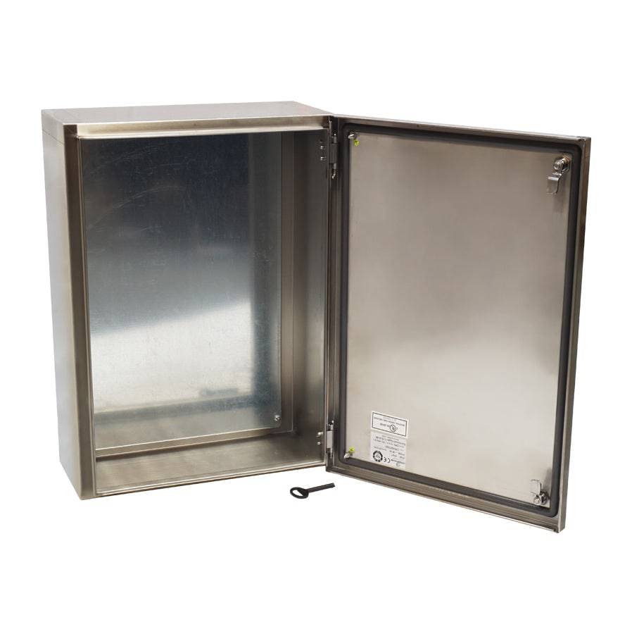 MPGamma CPN507025 Solid Door Cabinet, Size: 20"x 28" x 10", 304 Stainless Steel, UL Listed