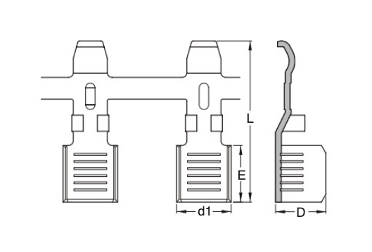 BMC2ST - 16 to 12 AWG KST Powerpole Style Modular Battery Connectors, Open Barrel, 3,000pcs