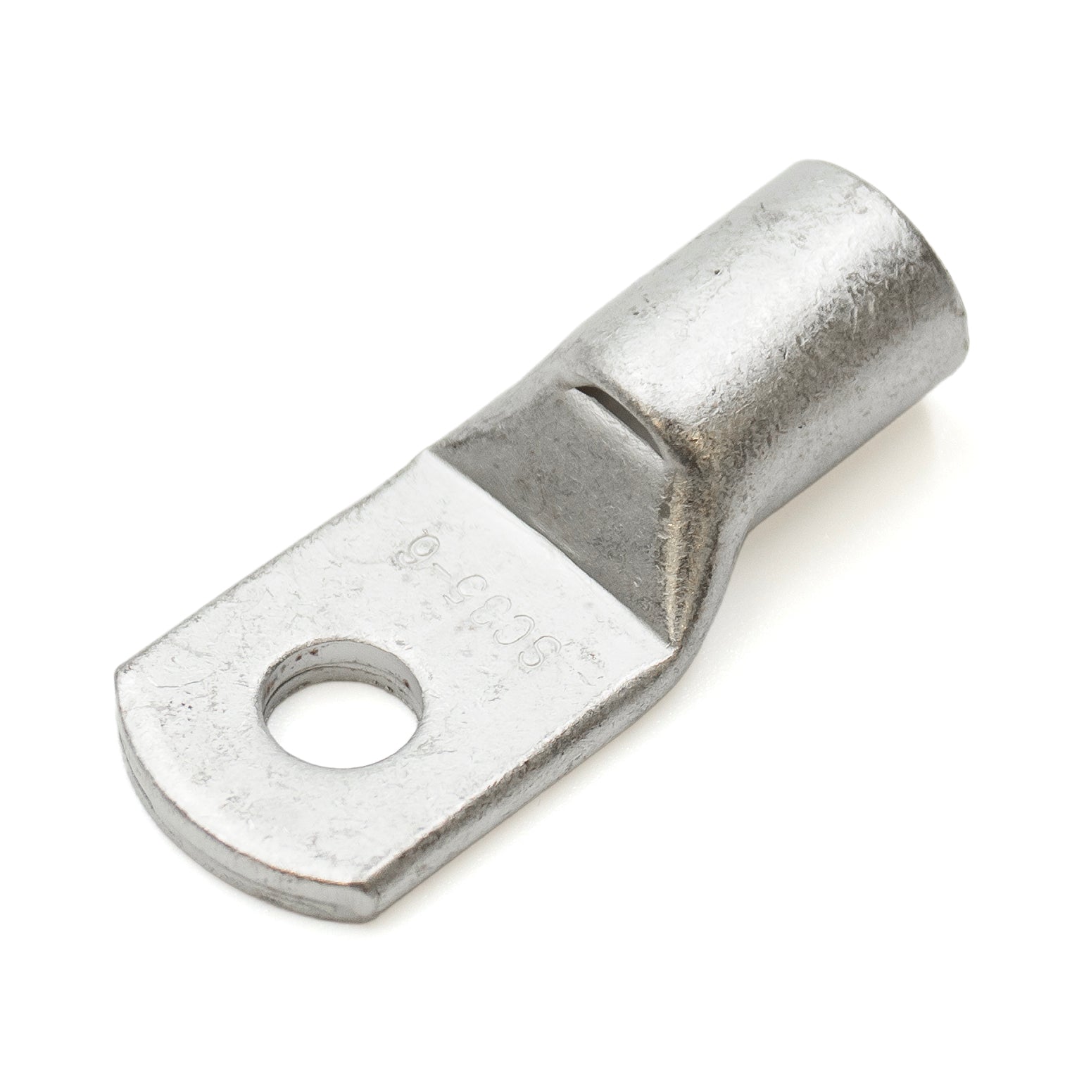 SCH356 - 2 AWG Sin aislamiento Tubular Ring Lugs, 1/4" Orificio, 25 piezas