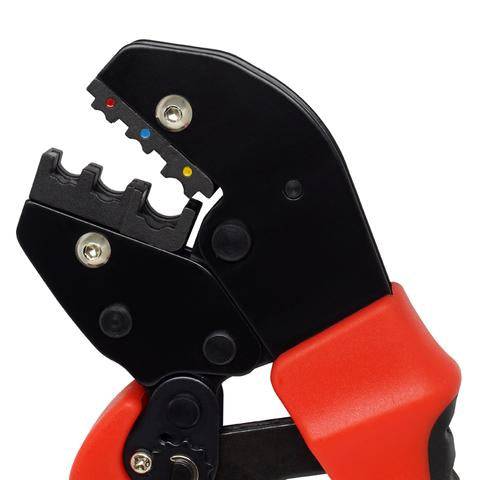 FDT10012 - 22 a 10 AWG Insulated Terminales Herramienta de crimpado, Long Handles, Ratchet, 1 pieza