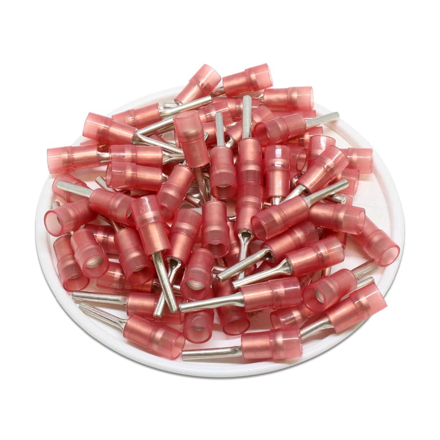 PTNYD1-12 - Con aislamiento de nailon Terminales de pin - 22-16 AWG - Double Crimp