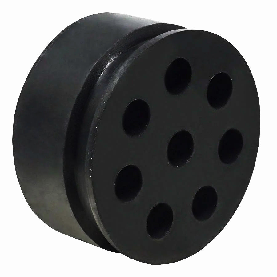 MHS1047 - Cable Gland Multi Hole Seals, Sizes: NPT1-1/4", PG29, M32, 8-Hole x 5mm, IP68, 1 Piece