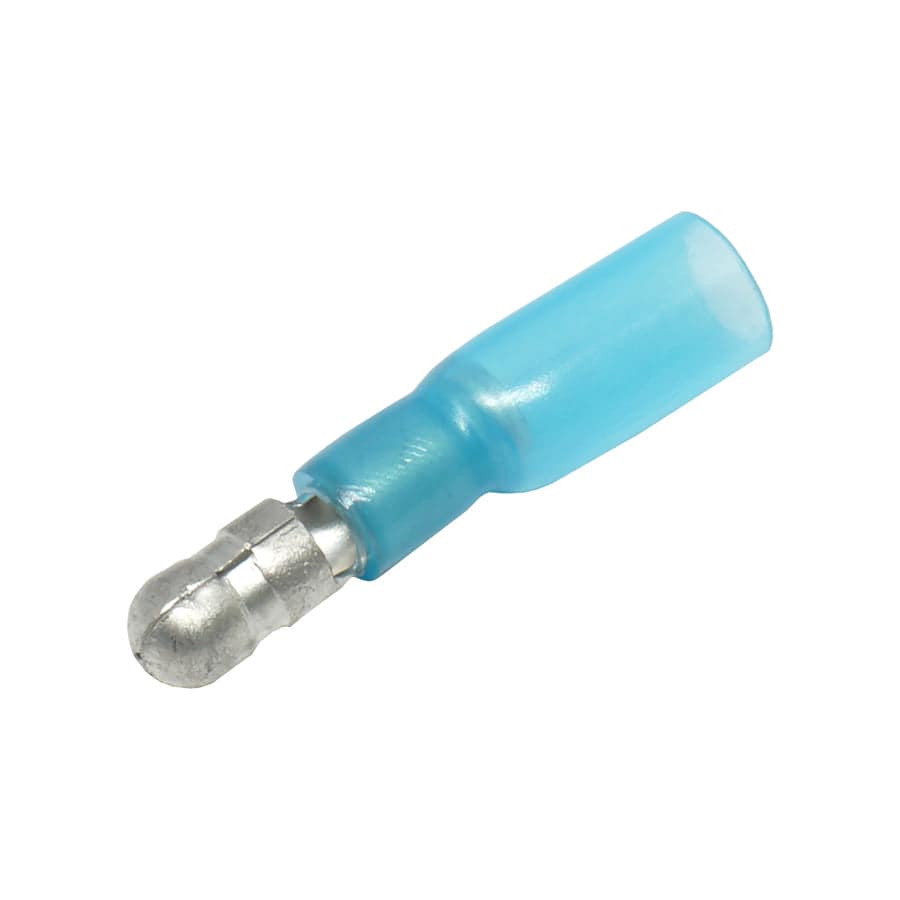 SBTM101-5 - Polyethylene Heat Shrink Male Bullet - 5mm - 16-14 AWG - Blue