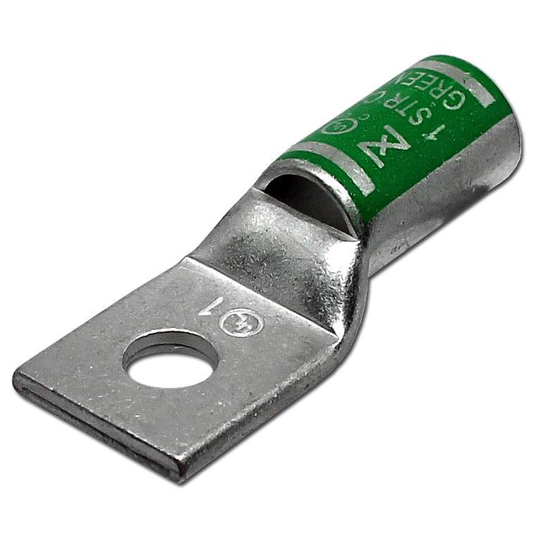 SB138 - 1 AWG Compression Lug, Short Barrel, 3/8" Stud Size, 1 Piece