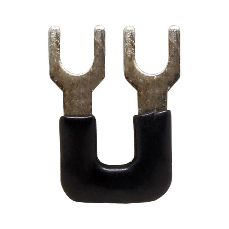 UEB2-7.3B - Fork Type External Jumper for Terminal Block UTD-10, 2 Positions, Black