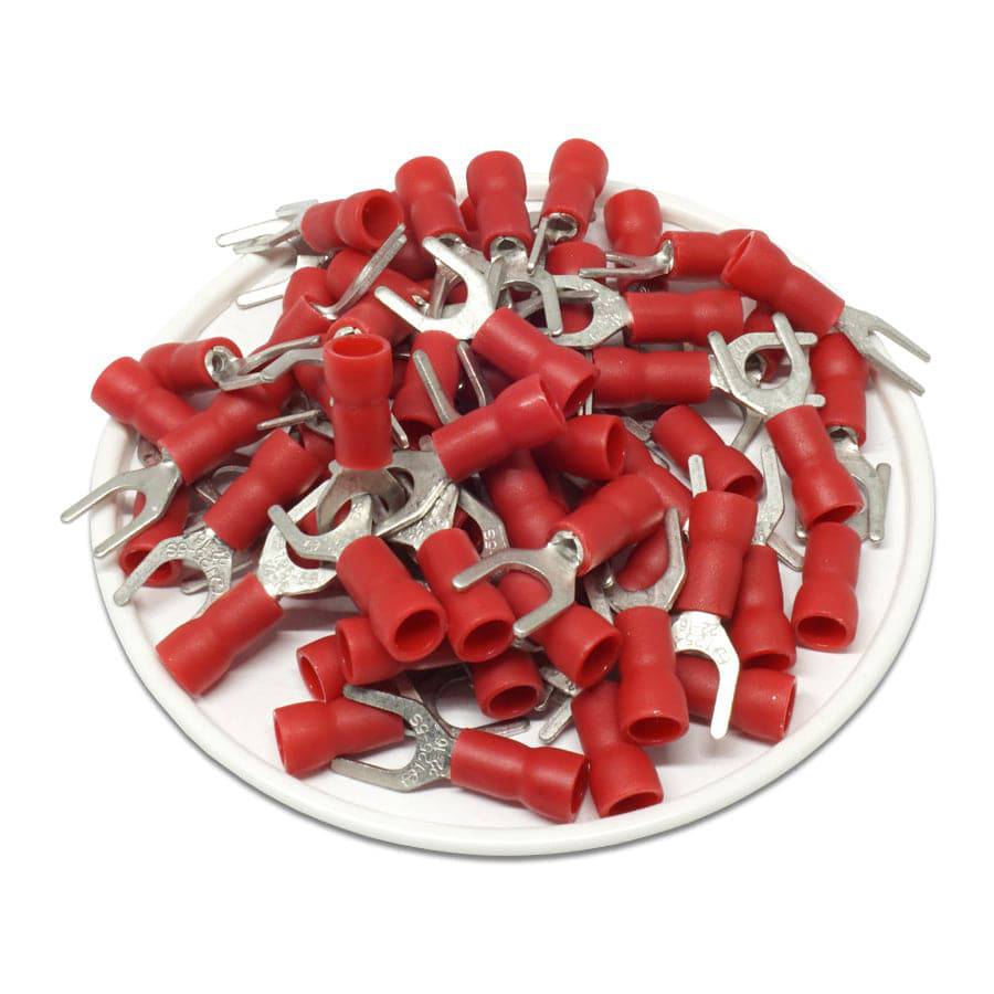 SVE1-32 - Con aislamiento de vinilo Easy Entry Spade Terminal - 22-16 AWG - #4 Orificio