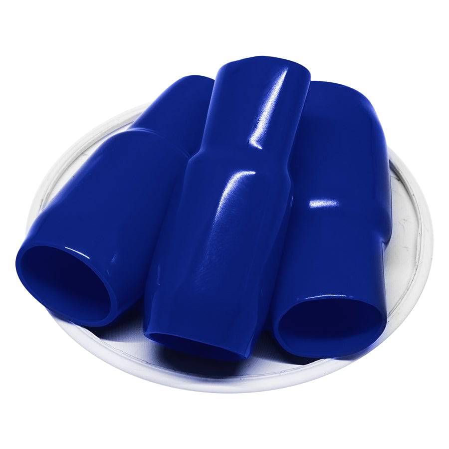 V-100BL - 4/0 AWG Azul Vinyl PVC Conductor End Sleeves, End Caps, 10 piezas