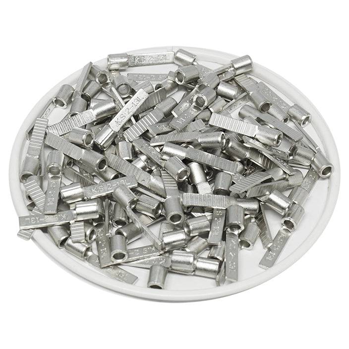 DBNBL2-13 - 16 to 14 AWG Non Insulated Blade Terminals, 1/2" Blade Length x 1/8" Width, 100 Pieces