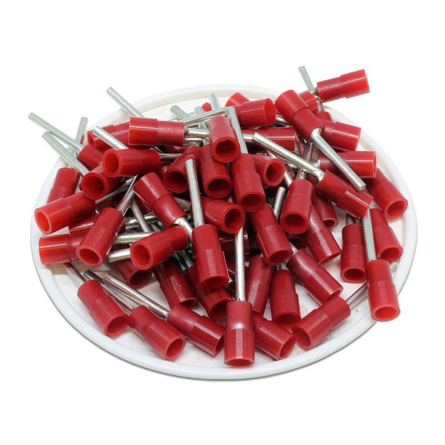 PTNYB1-16 - Con aislamiento de nailon Terminales de pin - 22-16 AWG - Rojo