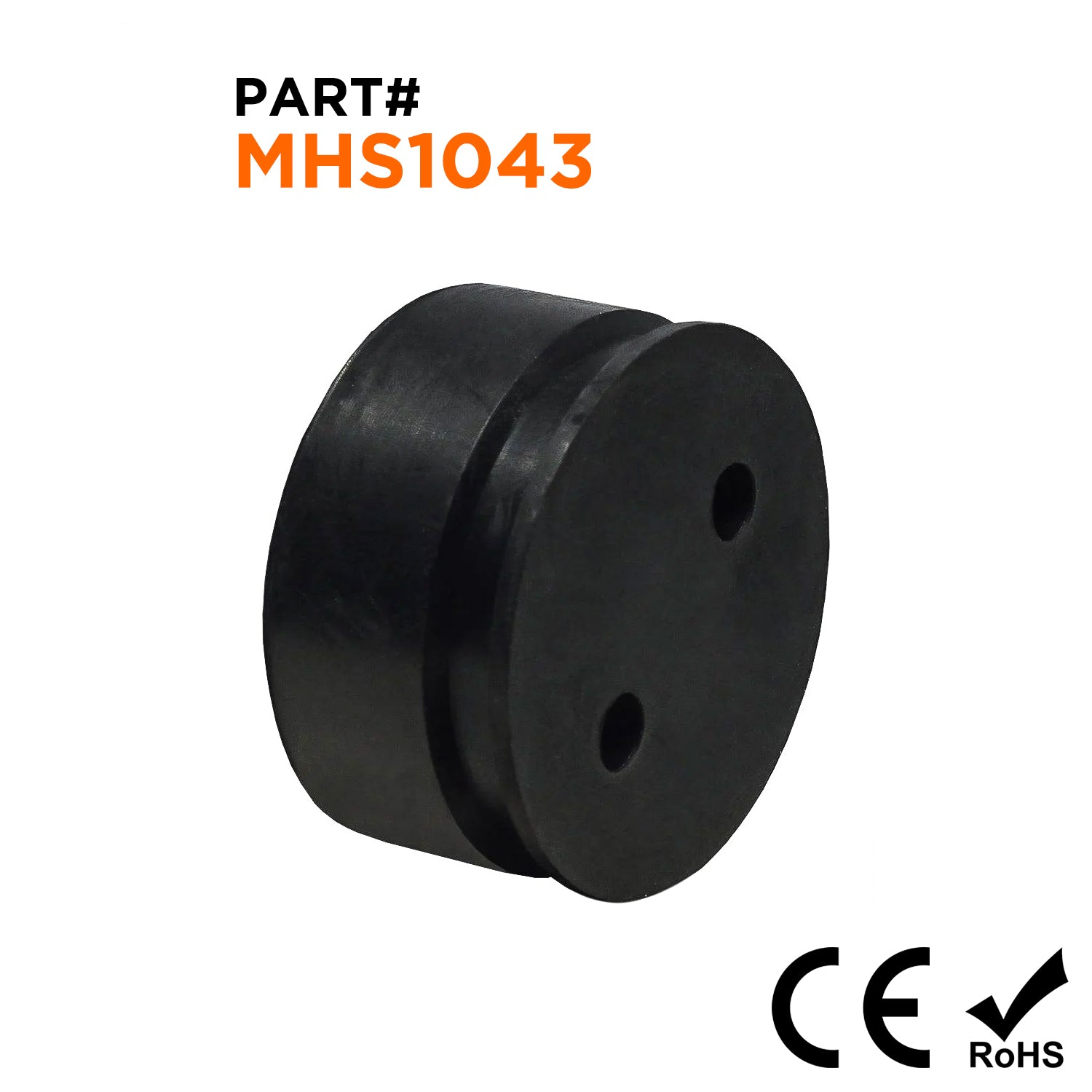 MHS1043 - Cable Gland Multi Hole Seals, Sizes: NPT1", PG29, M32, 2-Hole x 4.5mm, IP68, 1 Piece