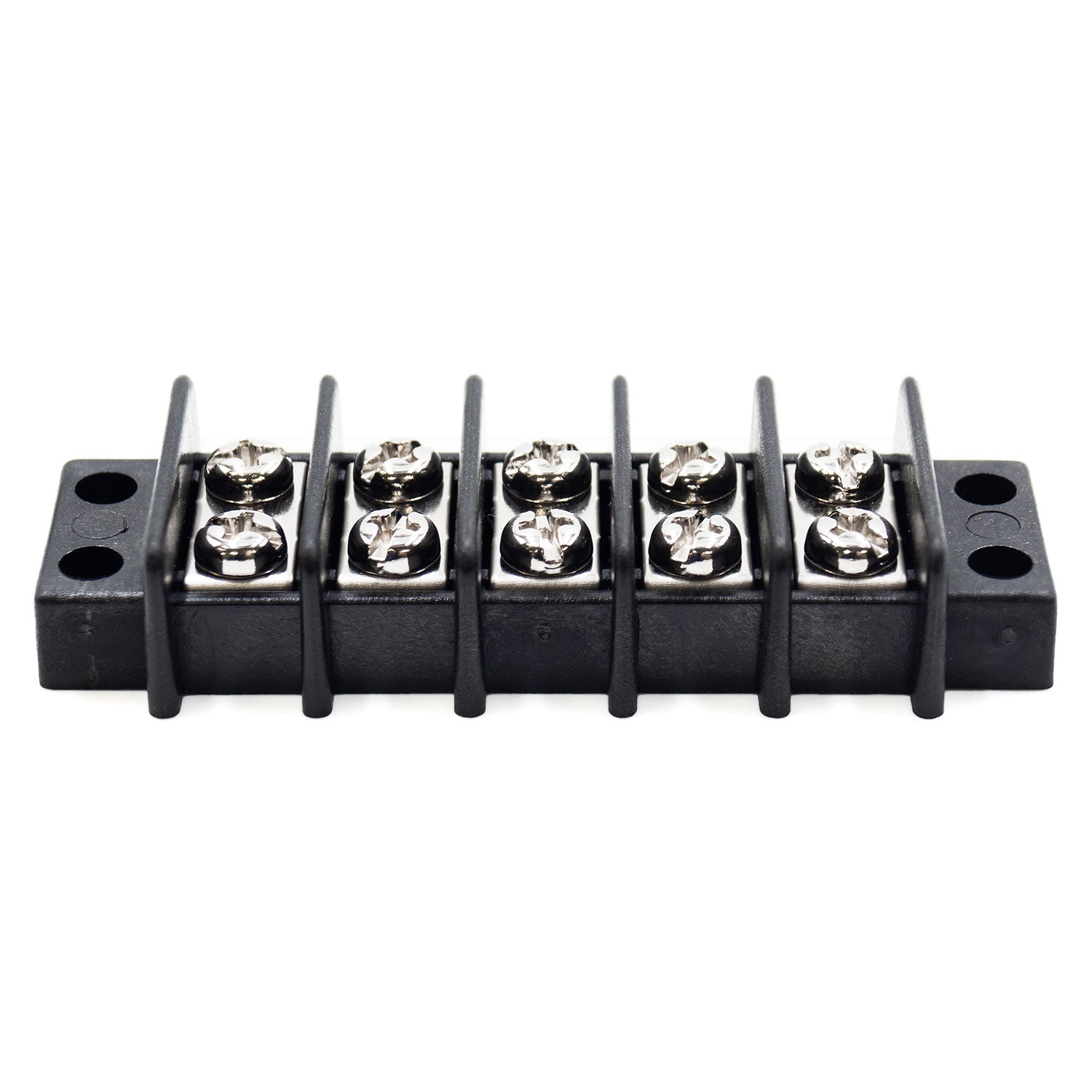 TB18-5P - Barrier Strip Terminal Block, Terminal Strip, 5 Pole, Double Row, 20A, 300V, UL Approved, 1 pieza