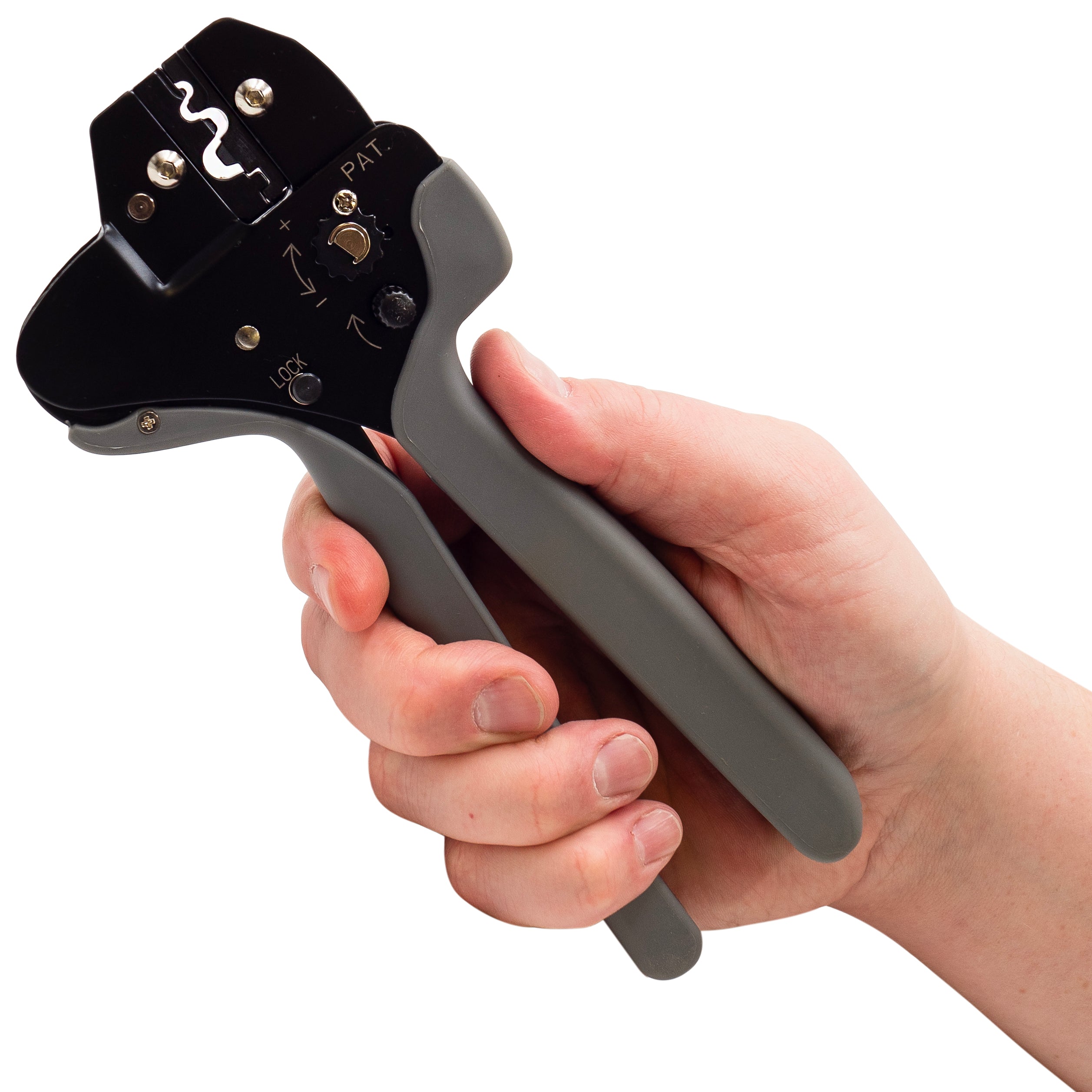 FDT10022 - 22 a 8 AWG Sin aislamiento Terminales Herramienta de crimpado, Long Handle, Lateral Movement, 1 pieza