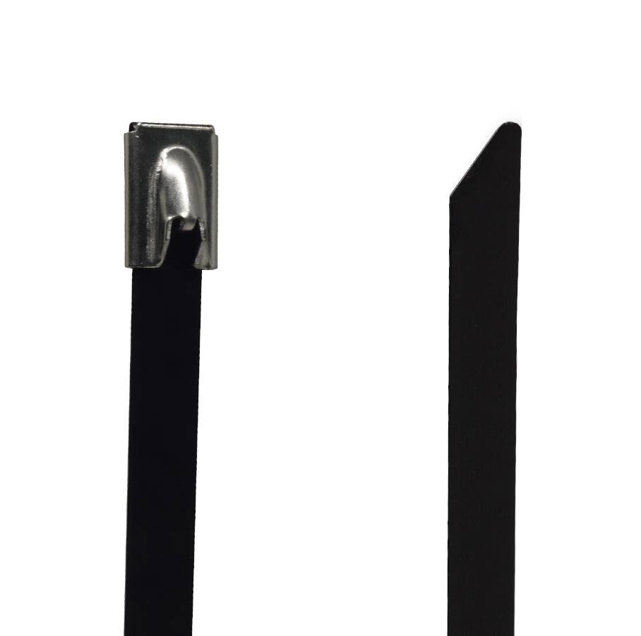 PVC304-79350 - 14" Standard PVC Coated Stainless Steel Cable Ties, 200lb Tensile Strength, 304 Grade, 50-Pack