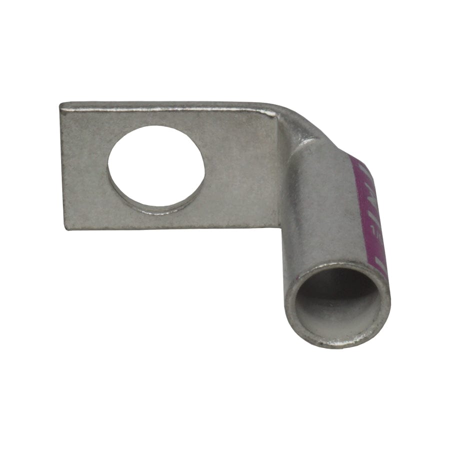 LBF1012 - 90 Degree Barril largo Terminal de compresión - 1/0AWG - 1/2" Orificio, 1 pieza