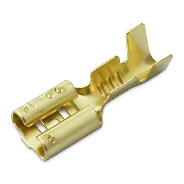 FM187-02B98 - Open Barrel Female Quick Disconnect - 22-16 AWG - 0.8x4.8mm Tab