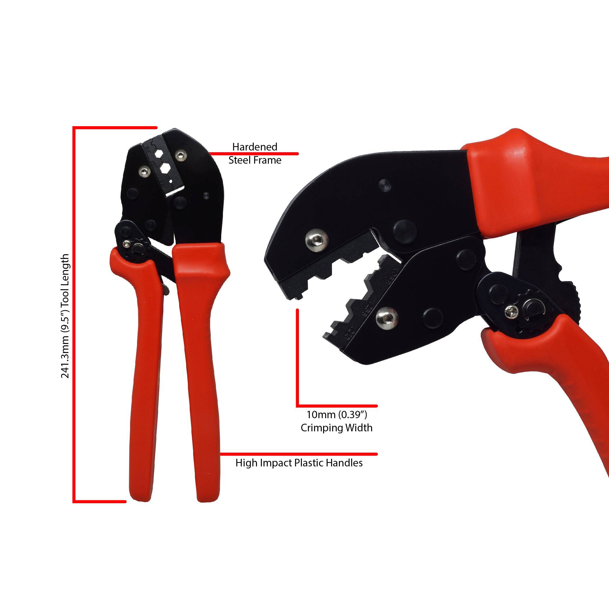 FDT1008112 - Coaxial Crimper - Rango: 6.5mm (.256"), 5.4mm (212"), 1.72mm (.067")