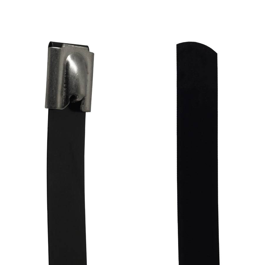 PVC304-12450 - 18" Standard PVC Coated Stainless Steel Cable Ties, 200lb Tensile Strength, 304 Grade, 25-Pack