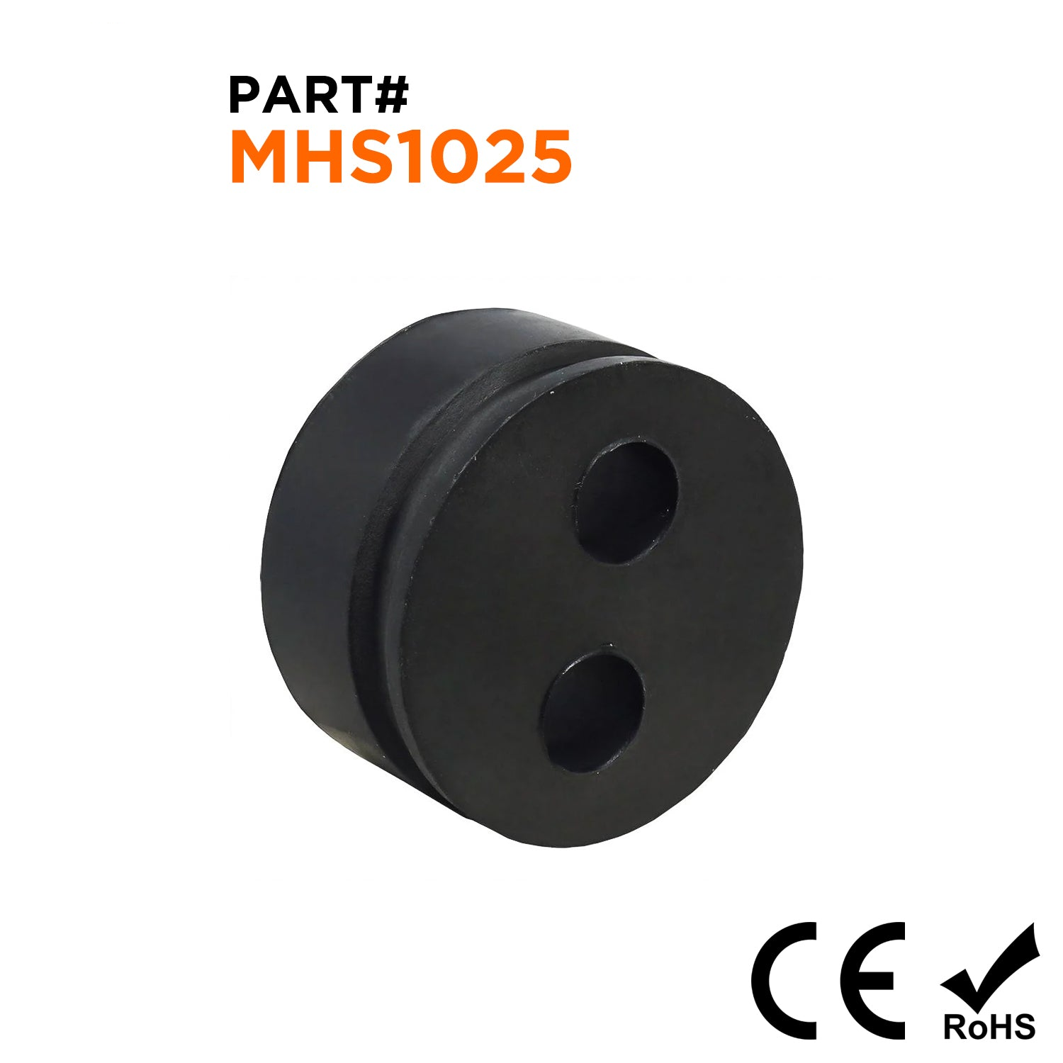 MHS1025 - Cable Gland Multi Hole Seals, Sizes: NPT3/4", PG21, M25, 2-Hole x 6mm, IP68, 1 Piece