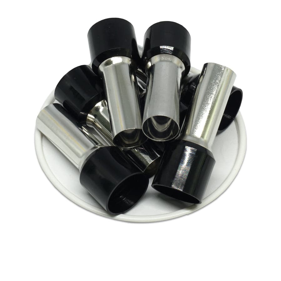 AX560030 - 0 & 1/0 AWG Single Insulated Wire Ferrules, 30mm Pin, Black, 25 Pieces