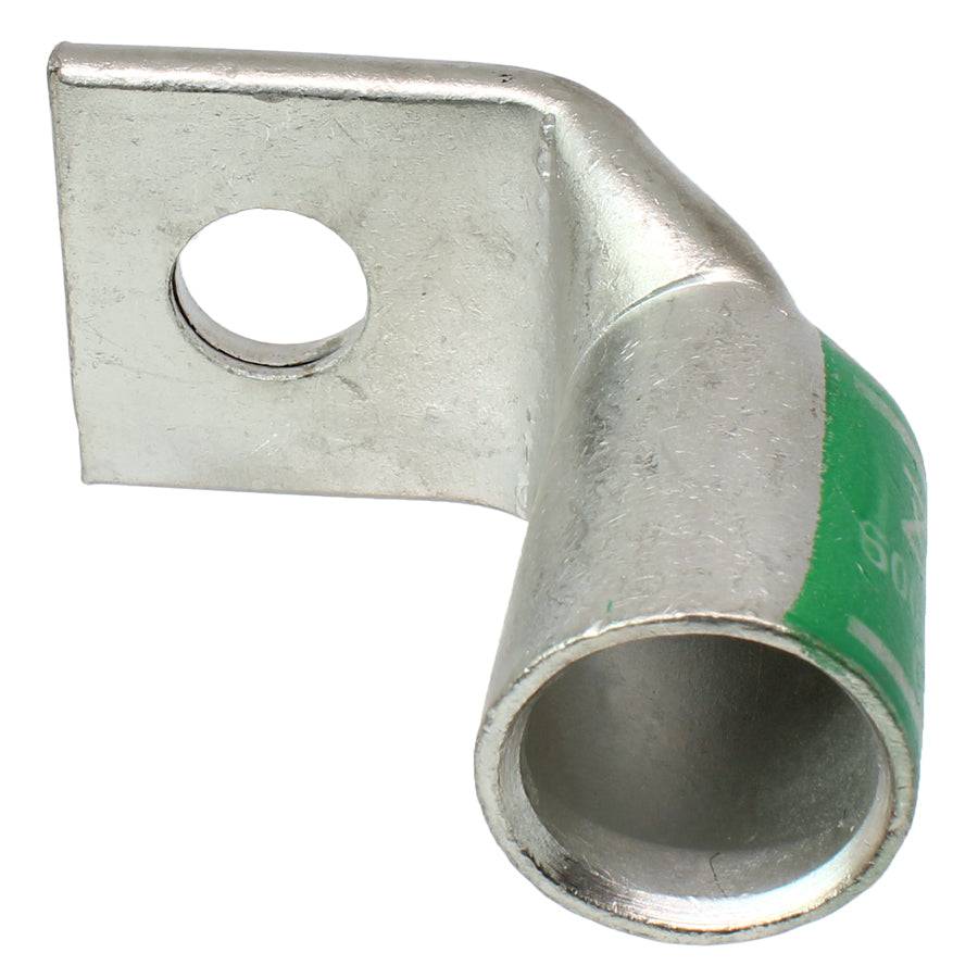 SBF60012 - 90 Degree Barril corto Terminal de compresión - 600 MCM - 1/2" Orificio