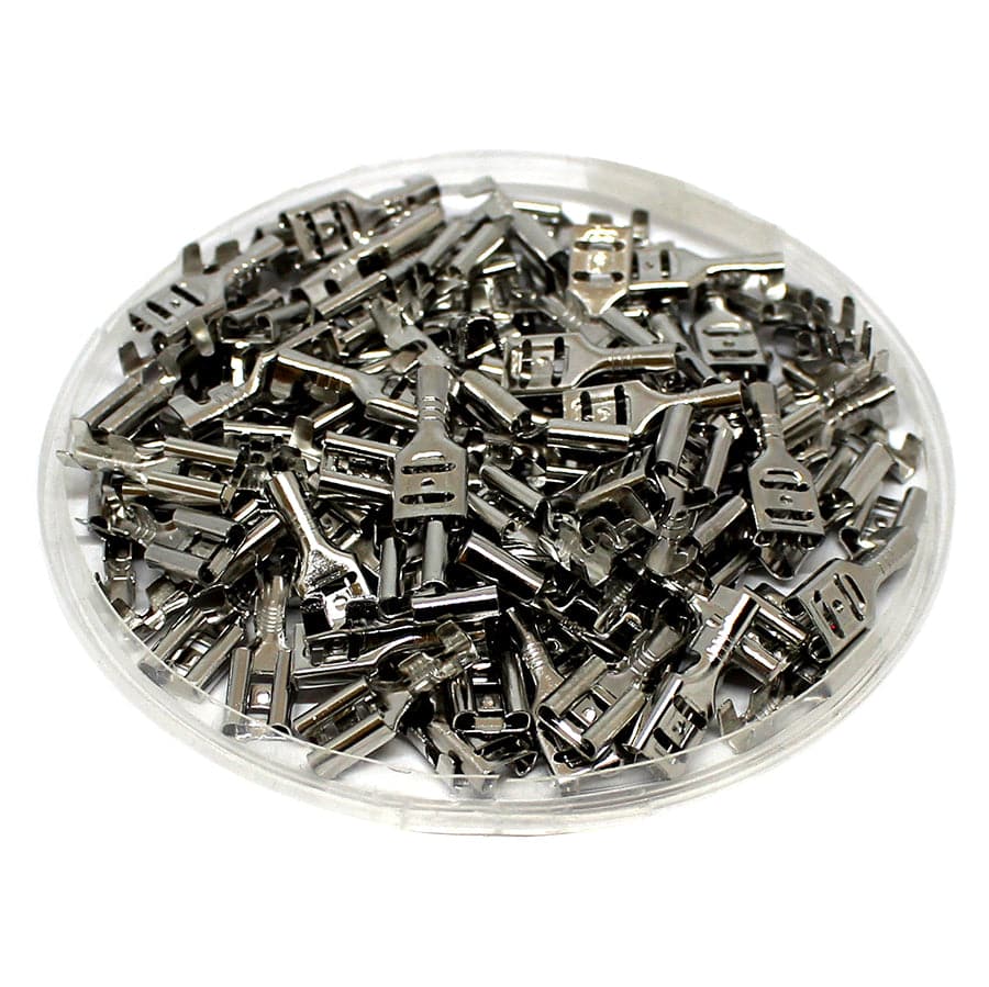 DJ622-D4.8Ax0.5 - 22 to 18 AWG Female Quick Disconnects, Non Locking, 100 Pieces
