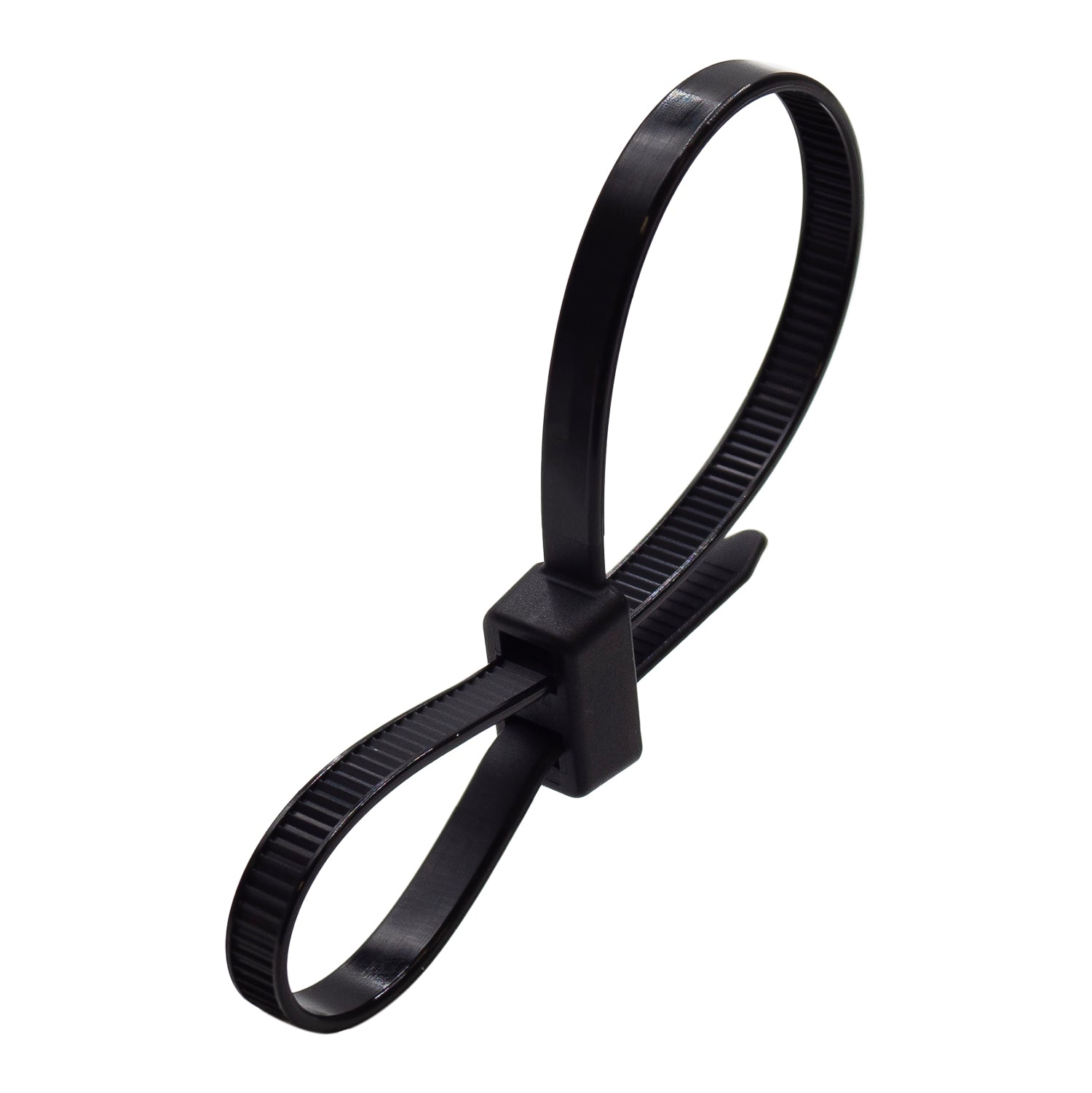 CTSDL370B - 14-1/2" Double Loop Bridas, Double Lock, 50-lb Tensile Strength, Negro, UV Resistant, 100-Pack