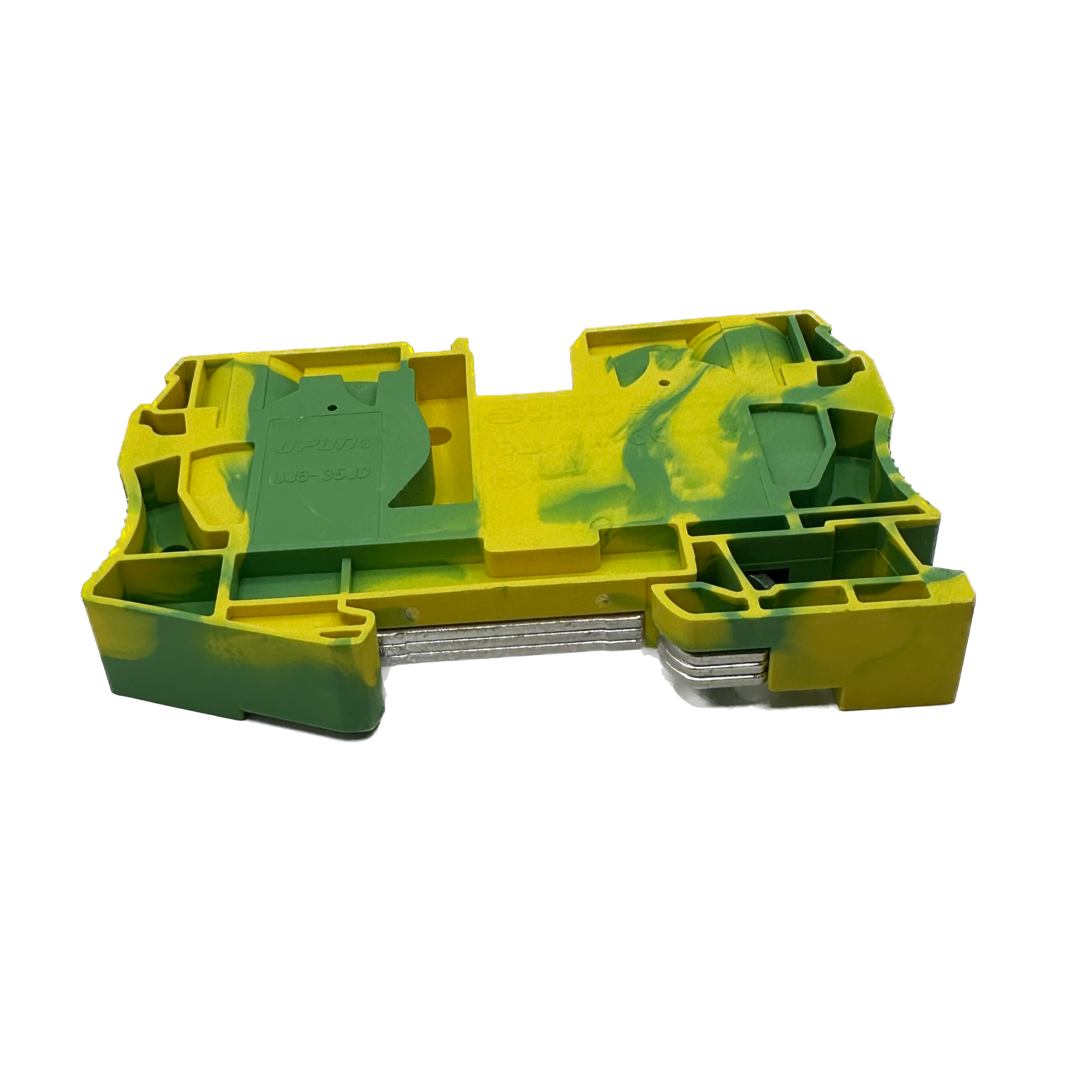 UJ5-35JD - 14 to 2 AWG Spring Cage Terminal Block, Ground, UL Approved, 1 Piece