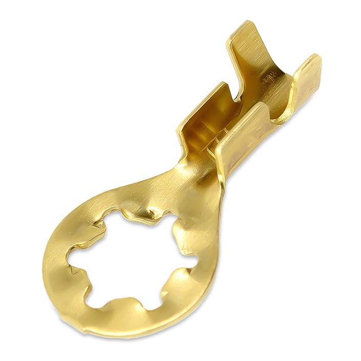 RM050-02B9L - Open Barrel Star Ring Terminal - 22-16 AWG - #10 Stud