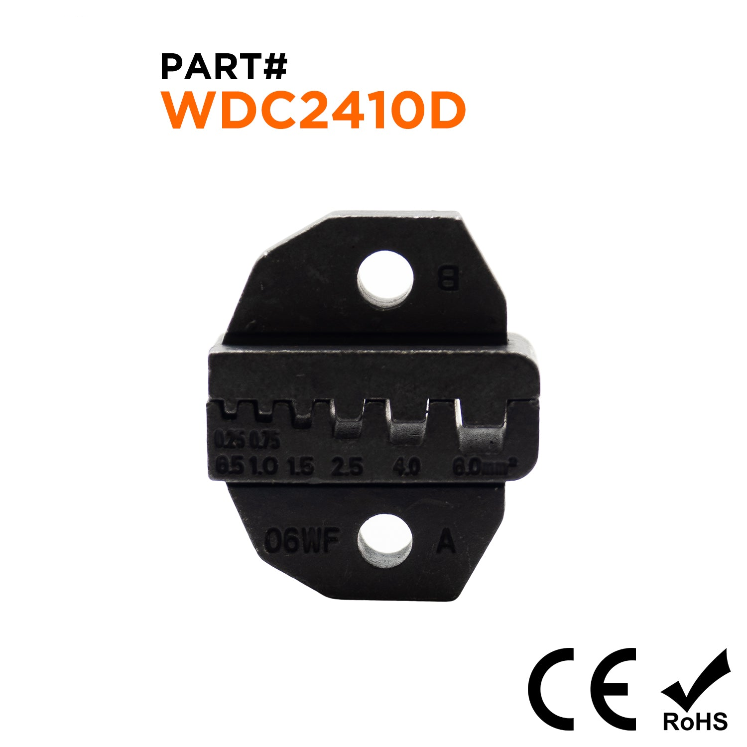 WDC2410D - Ferrules Crimping Matriz para the FD2410N - 24AWG a 10AWG