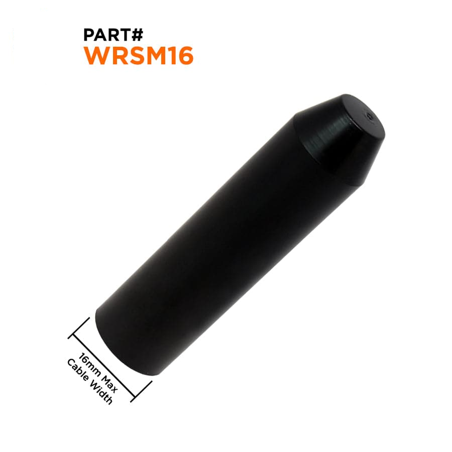 WRSM16 - 5/8" Termorretráctiles End Cap, 3:1 Relación de contracción, Adhesive Lined, UV Resistant, 1 pieza