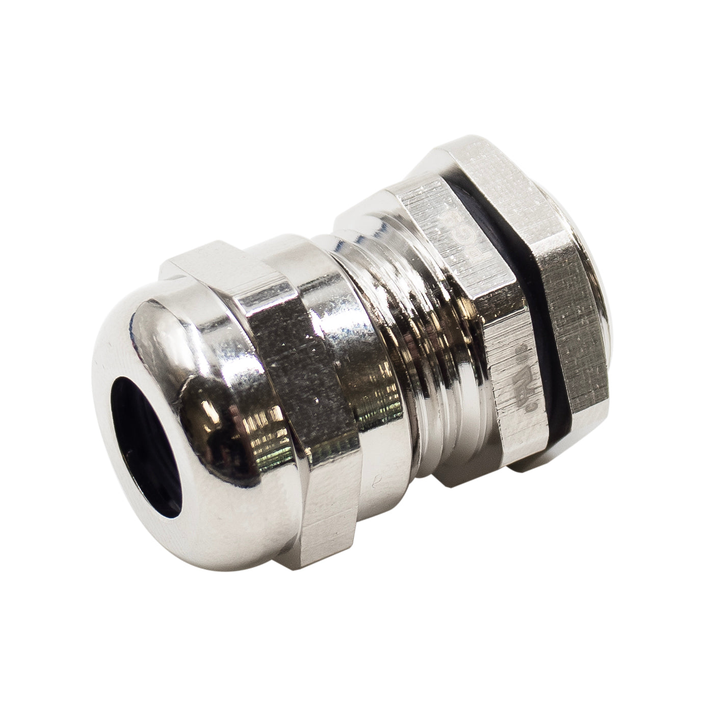P0908BR - Thread Plated Brass Cable Gland, Range: 3/16" to 5/16", UL Listed, IP68, IP69K - 1 Piece