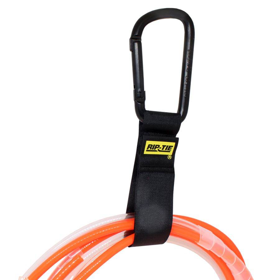 J-B9-1PK-BK - Cable Carrier w/ Negro Carabiner - 1"x9" - Negro