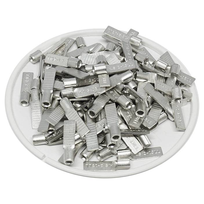 DBNBLL2-13 - 16 a 14 AWG Sin aislamiento Blade Terminales, 1/2" Blade Longitud x 3/16" Width, 100 piezas