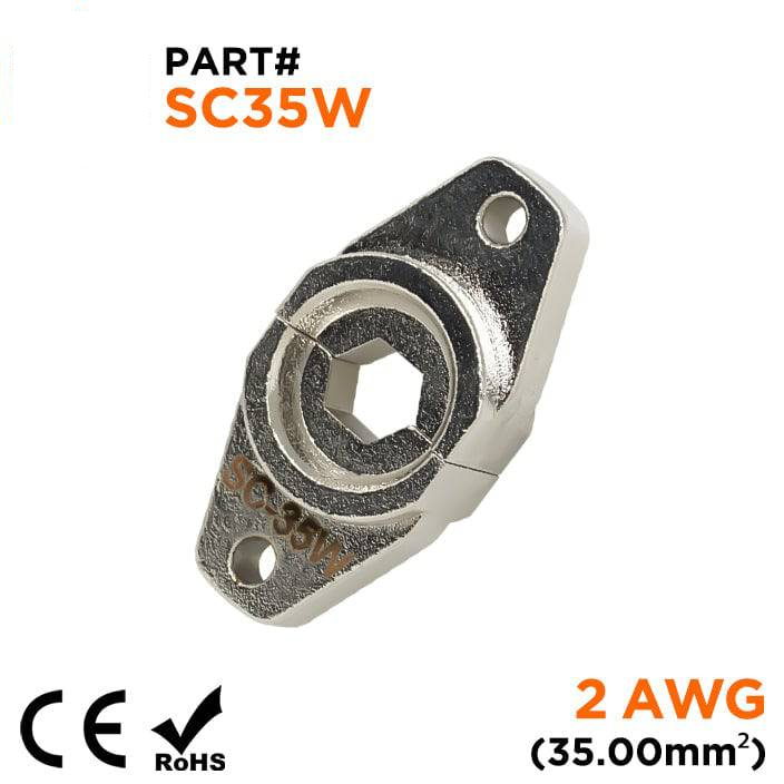 SC35W - Crimping Die for Compression Cable Lugs - 2 AWG - Hexagonal Profile, 1 Piece