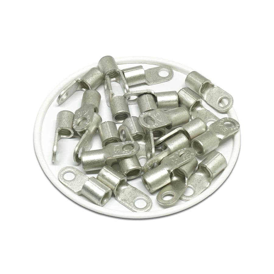 RNBS8-4 - 8 AWG Non Insulated Ring Terminals, #8 Stud, UL Approved, 25 Pieces