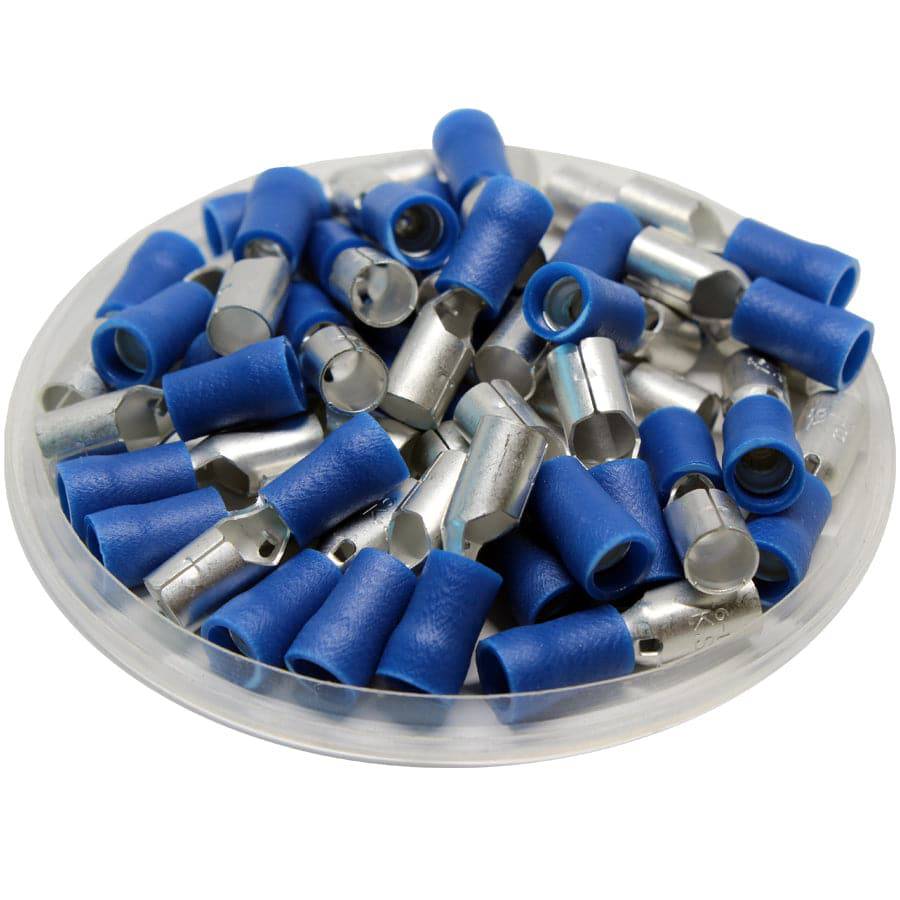FRSD2-195 - Con aislamiento de vinilo Female Double Crimp Conectores tipo bala - 16-14 AWG