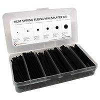 DWKB87 - 3:1 Ratio Dual Wall Tubo termorretráctil Mini Kit (Negro) - 3/32" a 1/2"