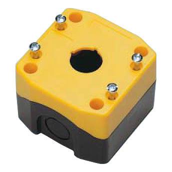 FDB-1A - Push Button Enclosure, 1 Hole, 22mm Spacing, IP65 Rated, Yellow/Black, 1 Piece