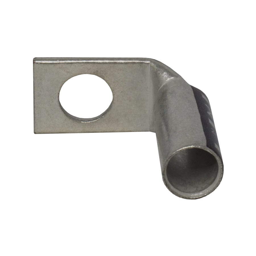 LBF2012 - 2/0 AWG 90 Degree Long Barrel Compression Lug, 1/2" Stud, 1 Piece