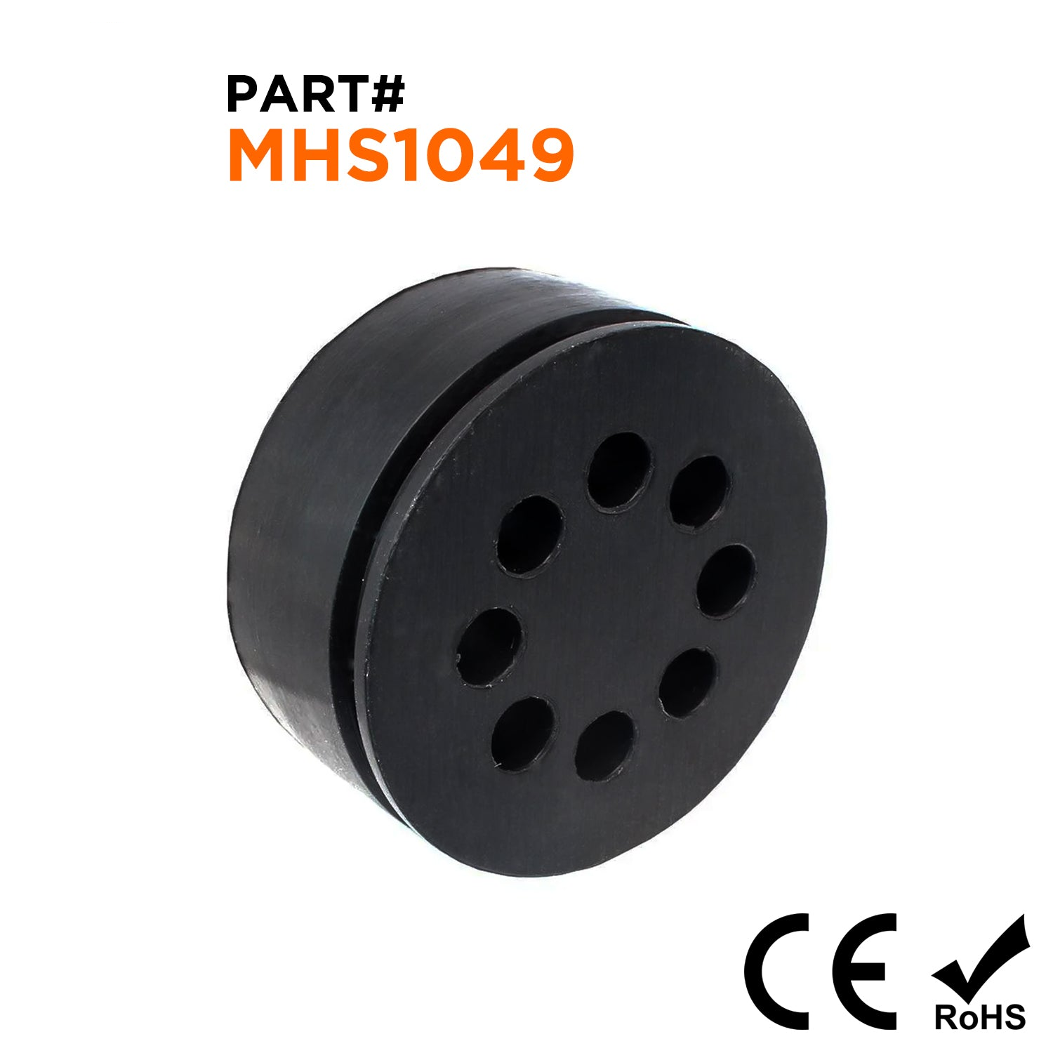Multiple Hole Cable Gland Seals, Sizes: NPT1-1/2", PG36, M40, 8-Hole x 65mm, IP68 - MHS1049