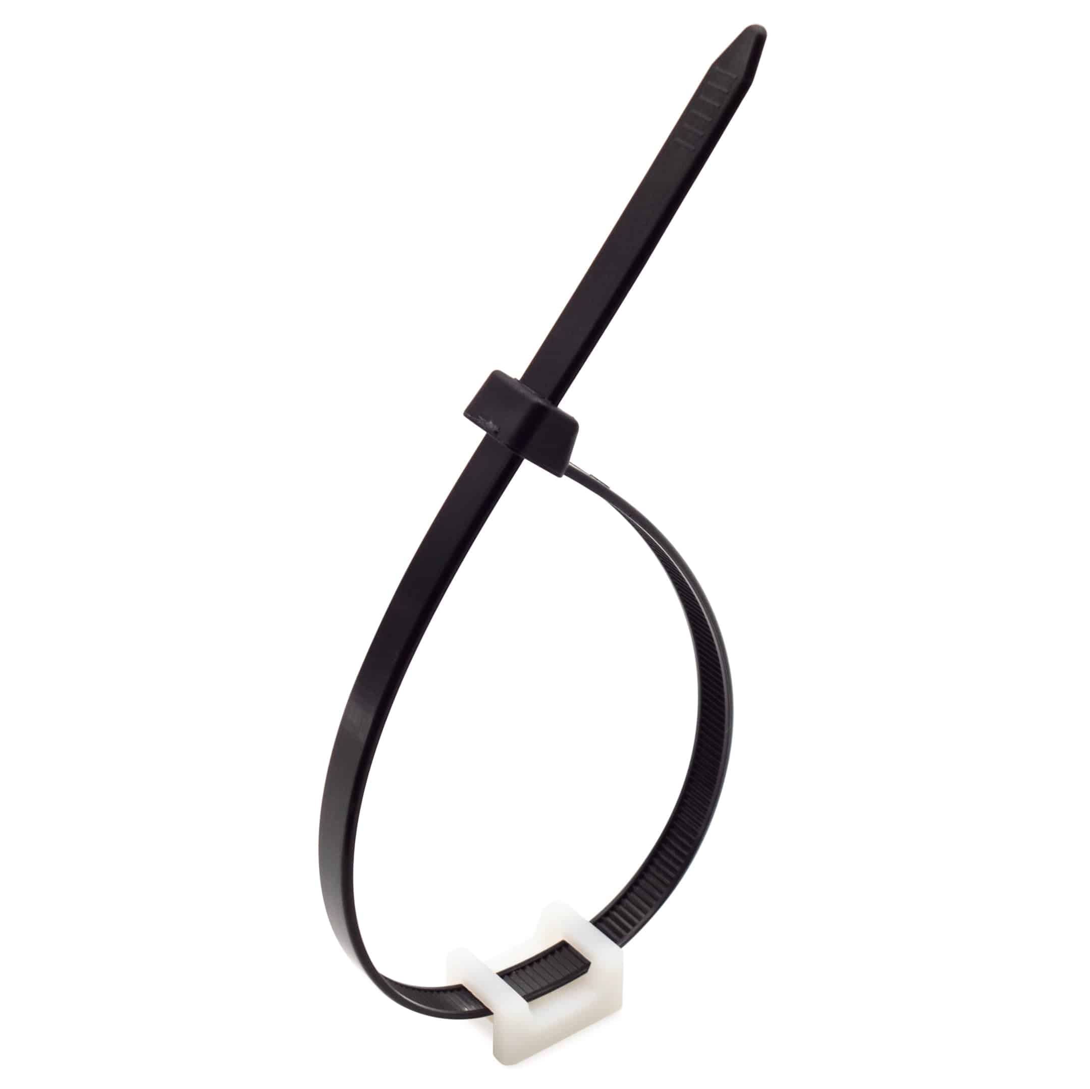 HC5N - Saddle Tie Mount - 0.85 x 0.63 x 0.39" - Natural, 100 Pieces