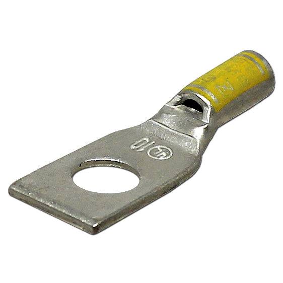 SB1014S - 10 AWG Compression Lug, Short Barrel, /4" Stud Size, 1 Piece